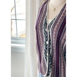 Vintage Northern Reflections Knit Sweater Vest | Bohemian Nordic Peruvian Vest